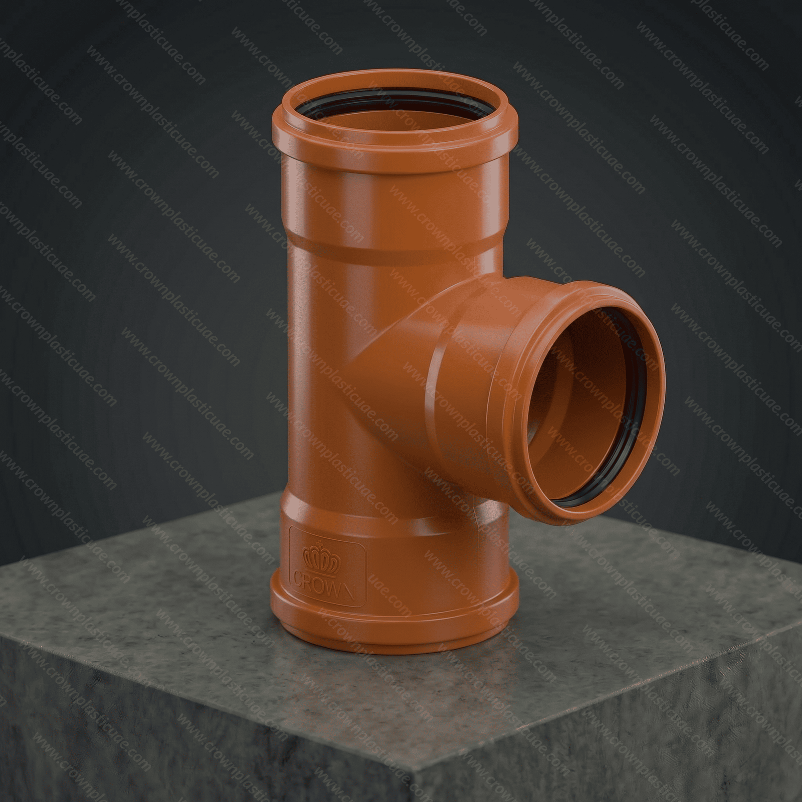 TEE WITH 3 SOCKET RUBBER (EQUAL TEE)